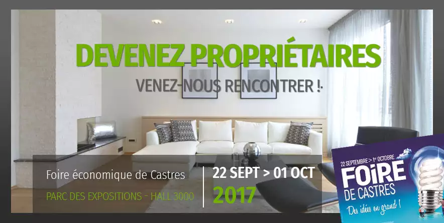 Maisons Bati France à la Foire Eco de Castres ! Du 22 sept au 01 oct.