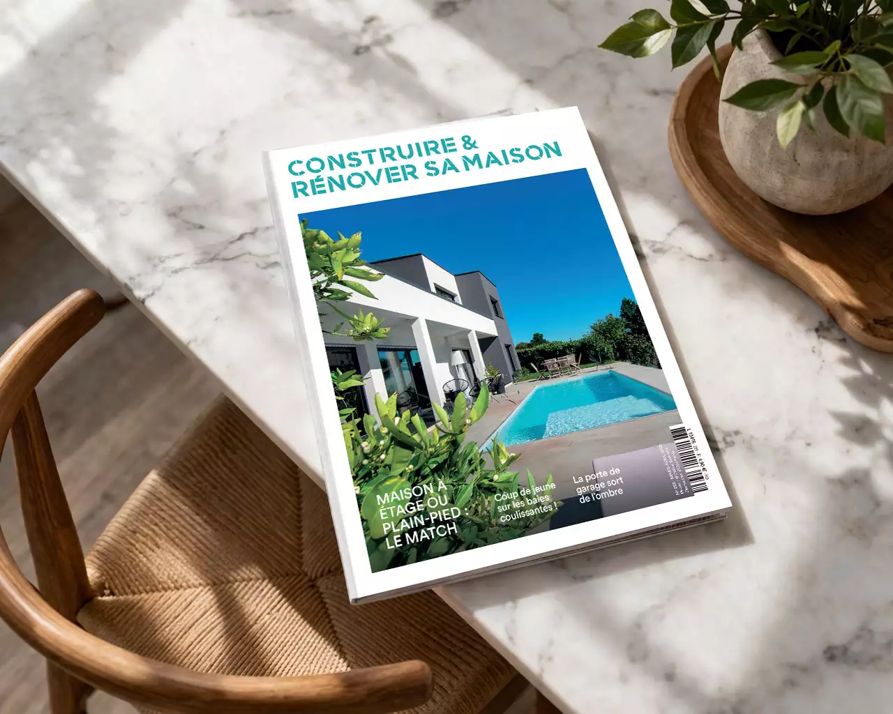 En 1ère de couverture du magazine Construire & Rénover sa maison pour Demeures d'Occitanie