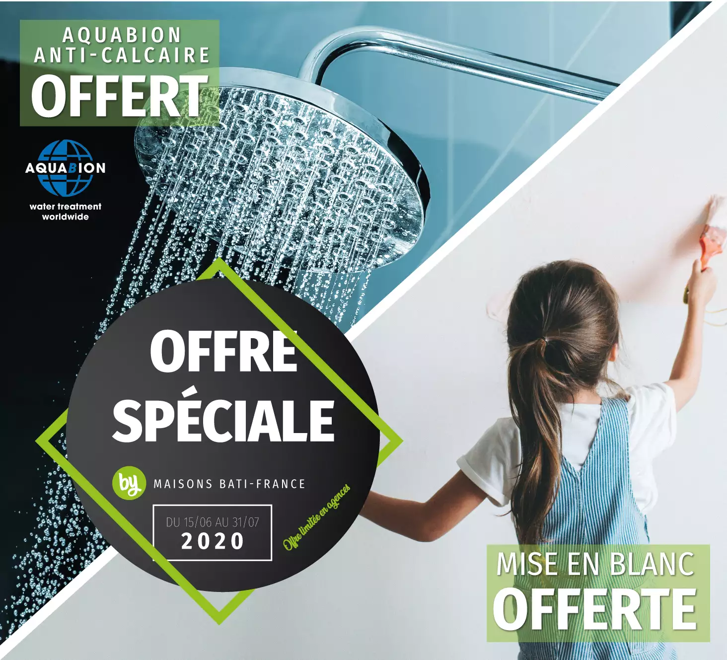 Mise en blanc + Anti-calcaire Aquabion offerts pour 1 € de plus