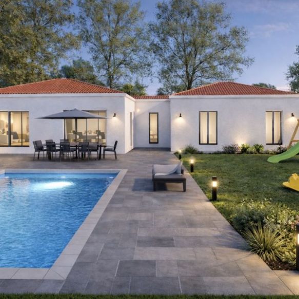 🏡 Maison neuve de plain-pied 120 m² à Istres 🌿 grand terrain viabilisé de 1 045 m², idéale pour une vie de famille sereine 👨‍👩‍👧‍👦