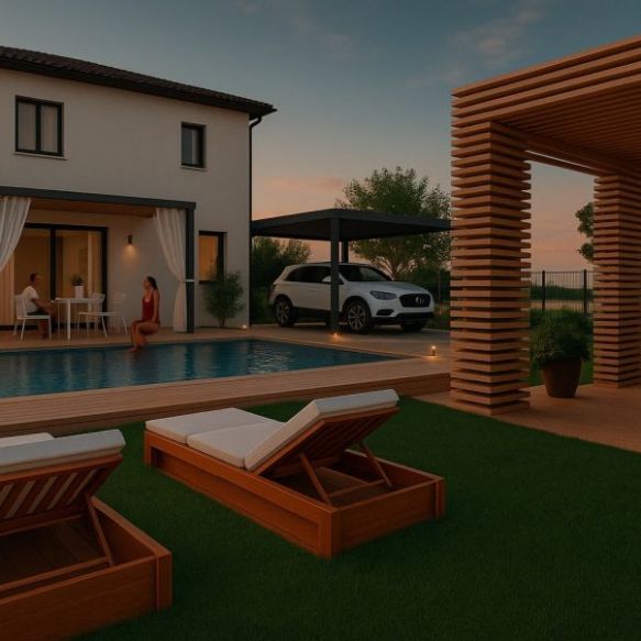 Maison neuve 110 m² à Robion avec terrain viabilisé proche écoles et commodités