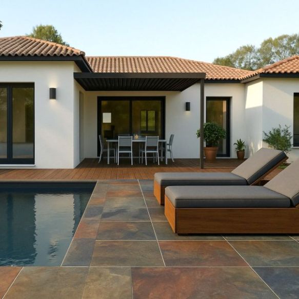 Maison neuve 120 m² avec suite parentale et garage sur terrain viabilisé à Martigues  proche écoles, plages et commodités