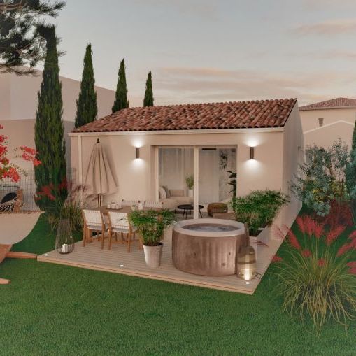 Maison neuve 2 chambres à Maraussan, terrain viabilisé