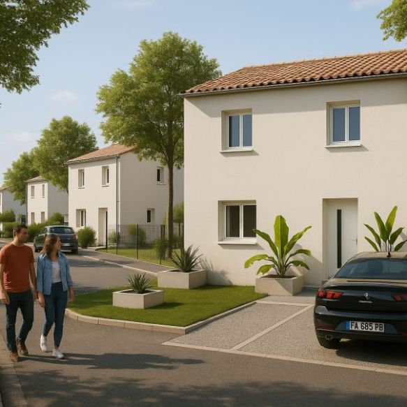 Maison neuve à Montpezat clé en main au calme vue dégagée