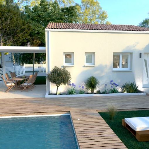 Villa neuve de plain pied + terrain à Maraussan