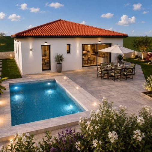 Maison neuve 88 m² avec 3 chambres et garage sur terrain de 440 m² à Pinet (34850)