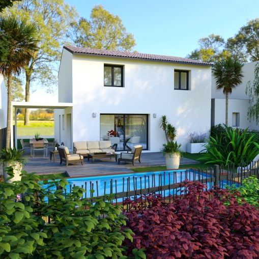 Maison 4 pièces et garage sur parcelle de 200m2 beau jardin