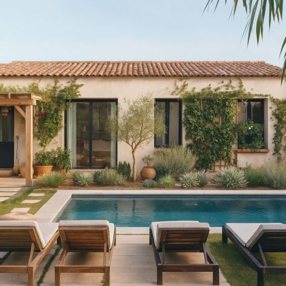 Maison plain-pied 102 m² avec 4 chambres sur terrain viabilisé de 330 m² à Mouriès (13890)