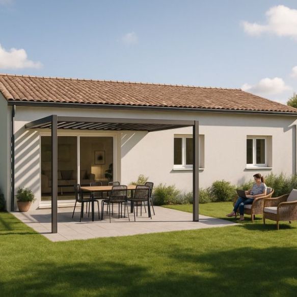 Maison contemporaine plainpied 80 m²  à Montady 34310 , proche commodités