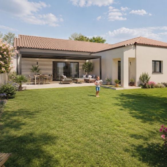 Maison 4 pièces plain pied au calme
