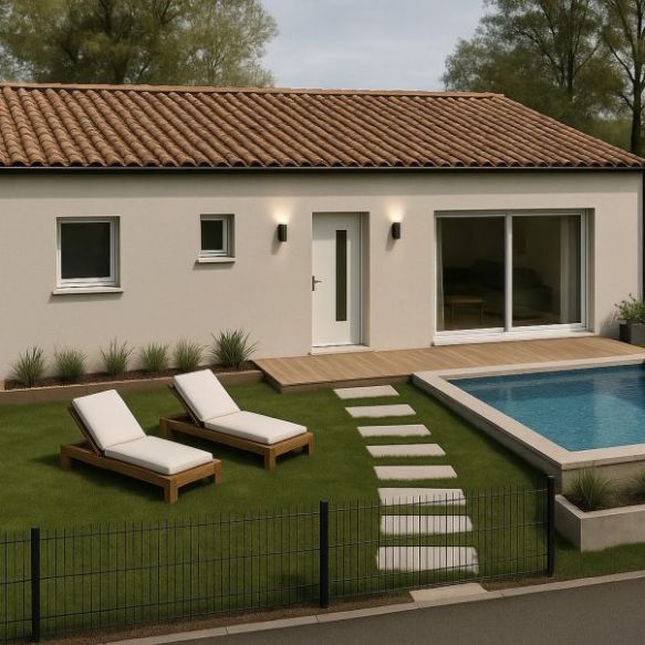 Plain pied 2 chambres à Paulhan