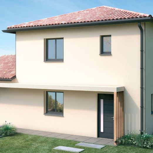 Maison contemporaine neuve à Vic-la-Gardiole avec 4 chambres, garage et terrain de 400 m² proche des écoles et plages