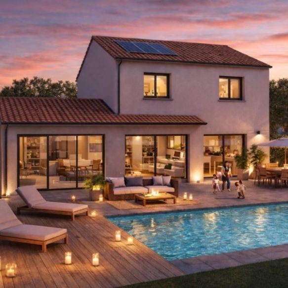 Maison familiale 120 m² avec terrain viabilisé de 540 m² Saint-Brès