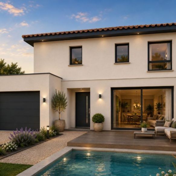 CLERMONT-L'HÉRAULT – Villa contemporaine T5 de 120 m² avec garage sur terrain d'angle de 420 m²