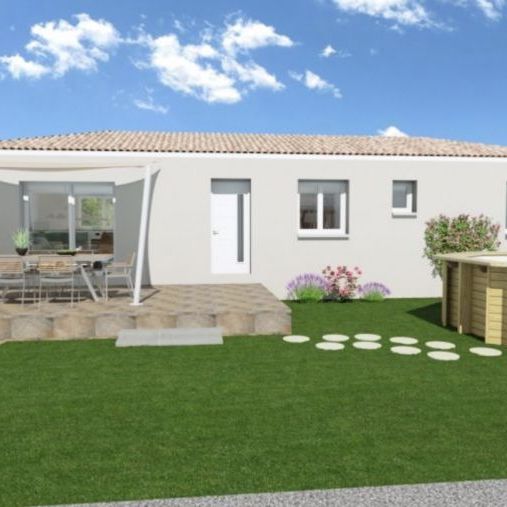 Villa T4 près de 90 M² avec 3 chambres sur un terrain hors lotissement à Maubec