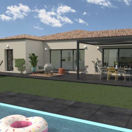 Villa d'exception neuve sur un terrain de 1000 M² à proximité immédiate du centre ville de l'isle sur sorgue