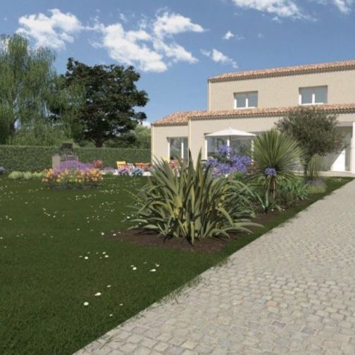 Villa spacieuse de plus de 150 M² avec garage de 28 M² cuisine exterieure 20 M² et terrasse