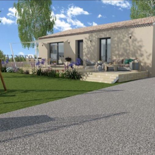 Maison T4 à construire sur un terrain de 600 M² proximité du centre du village de Chevlas Blanc