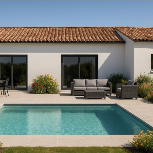 Maison neuve plain-pied 86 m² avec 3 chambres à Caumont-sur-Durance (84510) – terrain viabilisé 400 m² en lotissement proche commodités