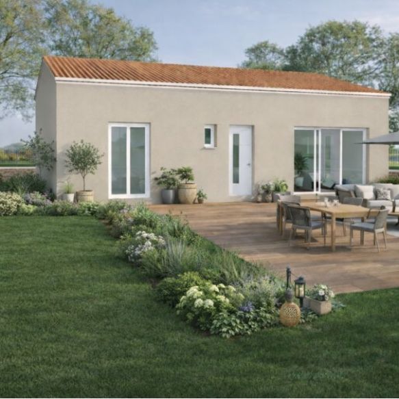 Maison neuve de plain-pied 97 m² avec terrain  de 456 m² à Saint Mitre les Remparts, proche centre-ville et écoles