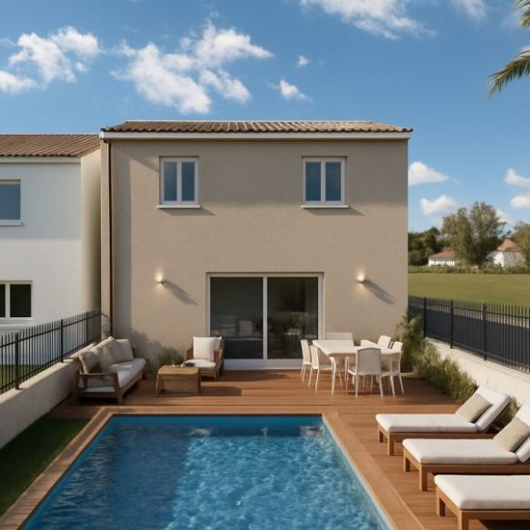 Construction maison étage 3 chambres à Cournonterral