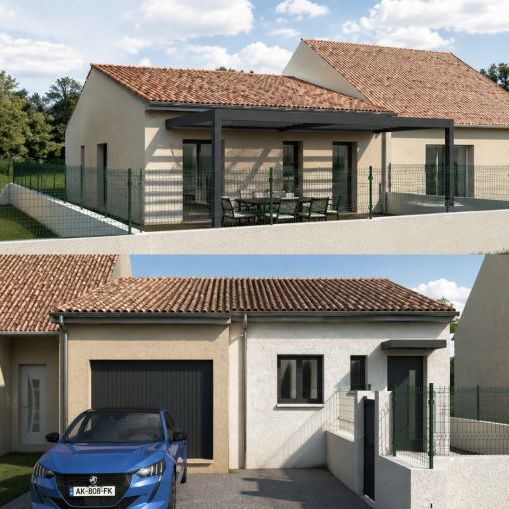 Devenez propriétaire à Fons maison neuve 2 chambres avec garage sur terrain idéalement situé