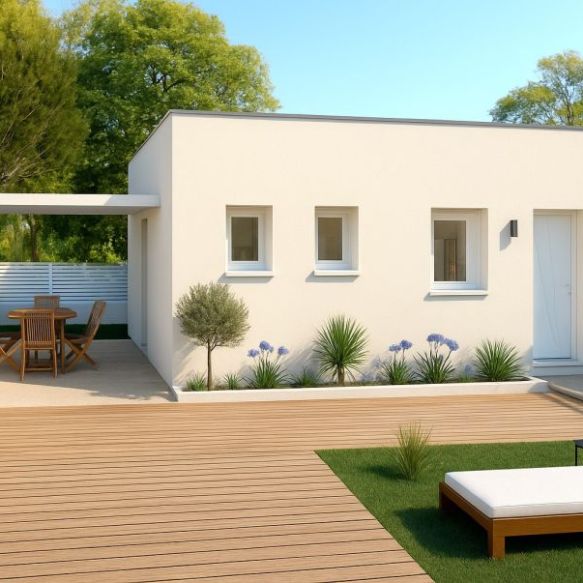 Villa de plain pied sur un terrain hors lotissement de plus de 250m² à BESSAN 34550