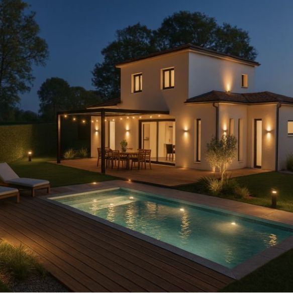 Maison neuve 125 m² avec vue étang et 4 chambres sur terrain 790 m² à Istres