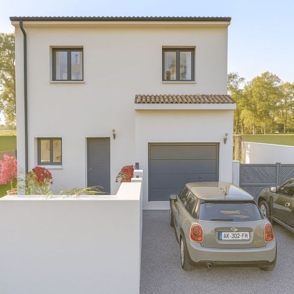Villa neuve + terrain à Montady (34310)