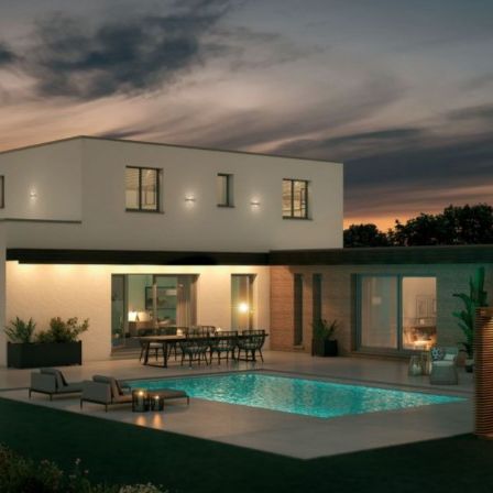 Maison contemporaine neuve à Assas sur grand terrain viabilisé
