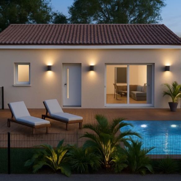 T3 - terrain 365m2 à saint Come et Maruejols