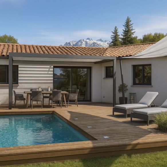 Maison plain pied sur terrain de 930m2 sans vis à vis au calme