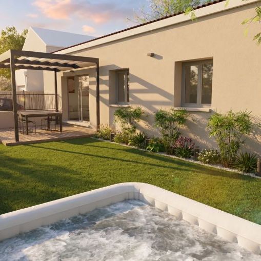 Terrain viabilisé 324 m² à Fos-sur-Mer – Maison neuve plain-pied 85 m², 3 chambres et garage