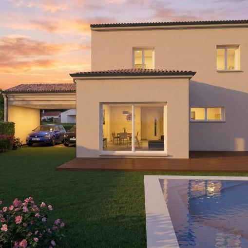 Maison neuve 118 m² avec 4 chambres et garage sur terrain viabilisé de 600 m² à Cheval-Blanc (84460)