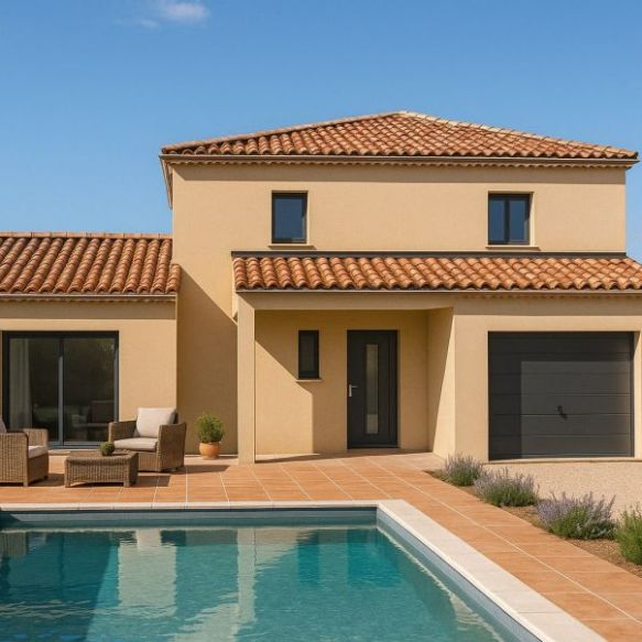 Maison neuve à étage de 120 m² avec garage sur terrain de 625 m² à Paradou, proche écoles et commodités