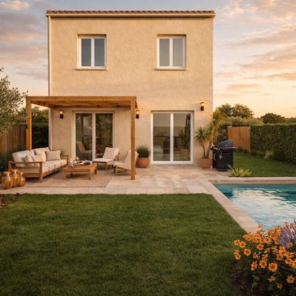 Maison 3 chambres à étage avec terrain viabilisé à Cavaillon – projet idéal primo-accédants ou investissement locatif