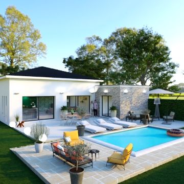 Maison Bati-france vous propose ce nouveau projet sur Caumont sur Durance, Maison 90m2 sur 420m2