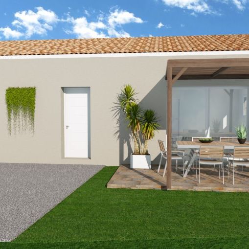 maison de 87m² plain pied avec 3 chambres sur terrain de 503m² à Lançon Provence
