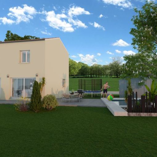 maison à étages de 84m² avec 3 chambres une pèces de vie 37m² avec cuisine ouverte sur un terrain de 301m² à istres