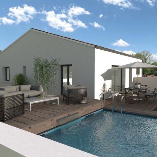 Maison contemporaine neuve à Florensac avec jardin proche des écoles et commodités