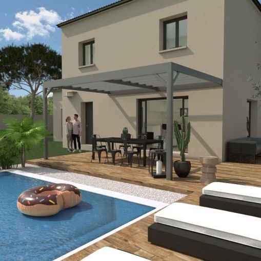 Maison familiale neuve de 125 m² avec 4 chambres, suite parentale et garage sur terrain de 660 m² à Pélissanne, proche écoles et commodités