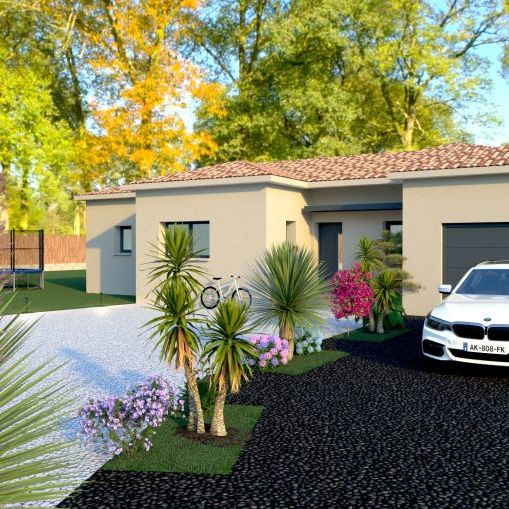 Maison neuve 125 m² à Pélissanne  Plain-pied moderne sur terrain de 650 m² proche écoles et commerces