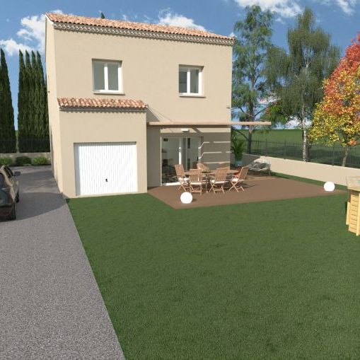 Maison neuve à étage 85 m² avec garage sur terrain de 700 m² à Istres proche écoles et commodités