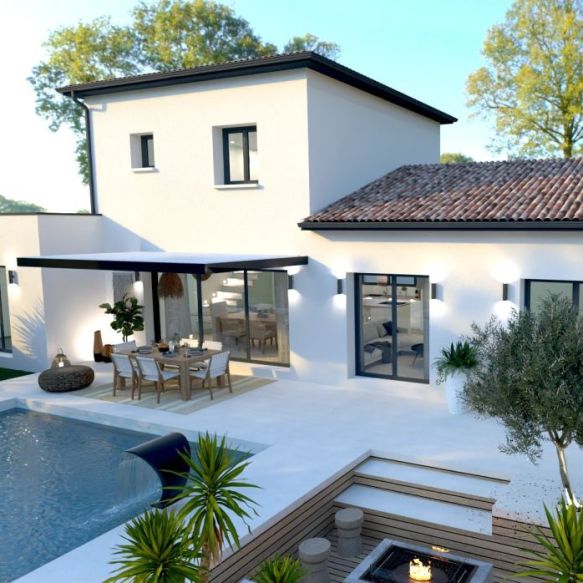 Maison contemporaine neuve 5 pièces avec suite parentale à Clermont-l’Hérault