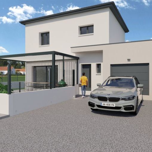 Maison étage 3 chambres et garage à Saint Jean de Vedas