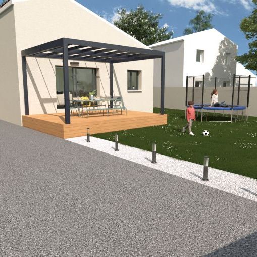 Maison neuve RE 2020 de 86 m² avec garage à Saint Mitre les Remparts sur terrain viabilisé de 390 m² éligible PTZ primo accédant