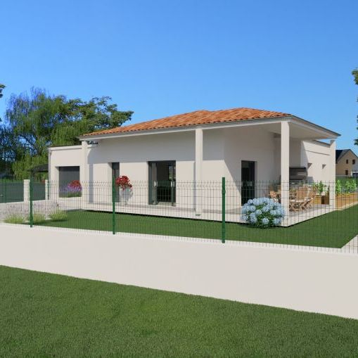 Maison neuve 3 chambres à Alès sur terrain viabilisé de 850 m² avec garage et éligible PTZ
