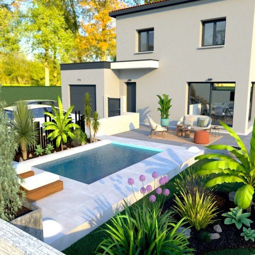 Maison familiale 84 m² à Poussan sur terrain viabilisé proche écoles et commodités