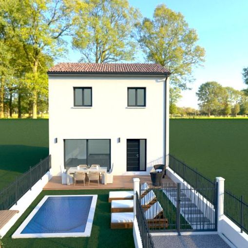 Maison étage 3 chambres à Saint Mathieu de Tréviers