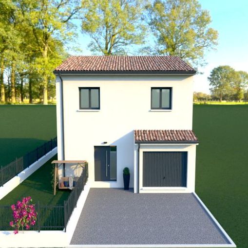 Maison étage 3 chambres avec garage à Gigean